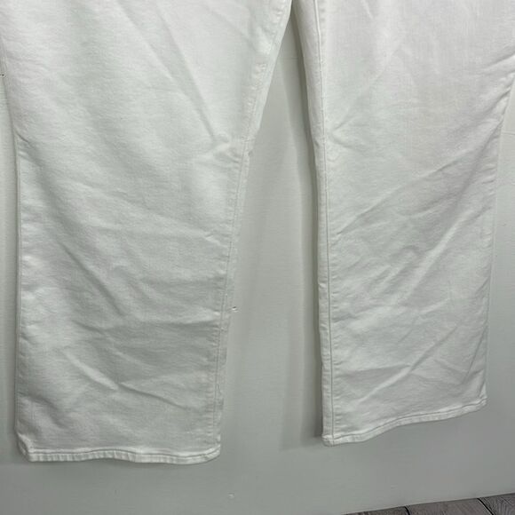 Madewell Mid Rise Kick Out With Magic Pocket White Size W 33P plus size - Picture 4 of 13